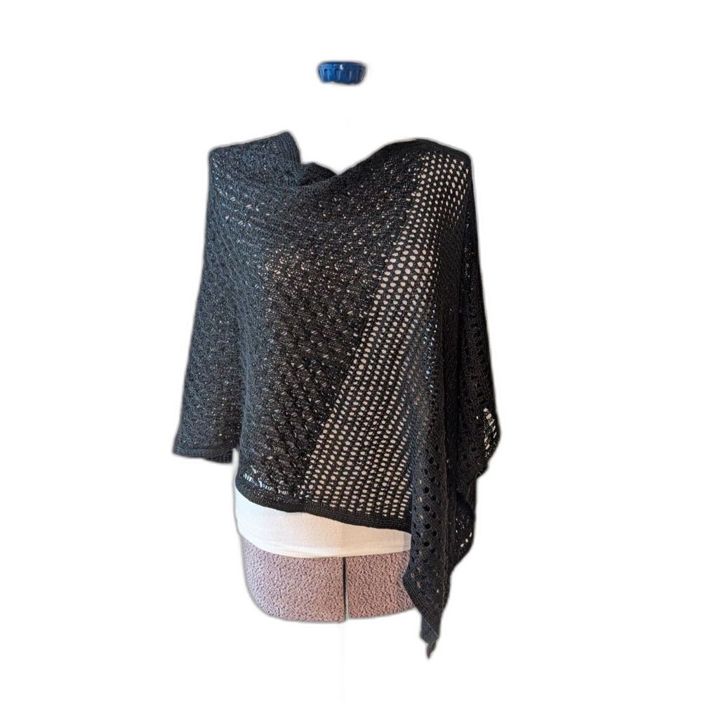 J Jill Crochet Poncho/Shawl, one size